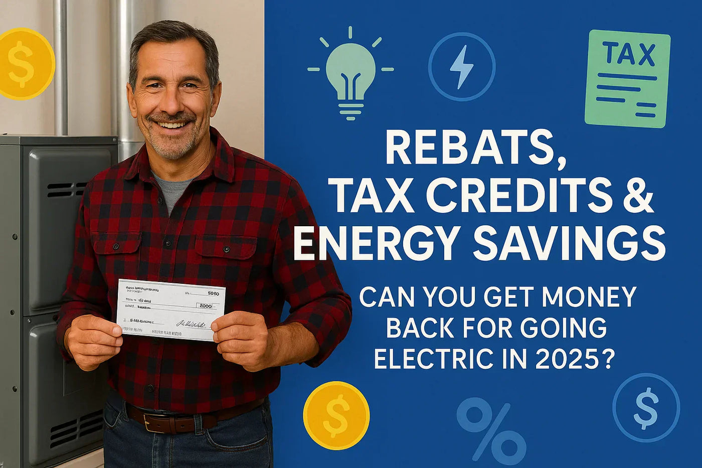 Rebates, Tax Credits & Energy Savings: Can You Get Money Back for Going Electric in 2025?