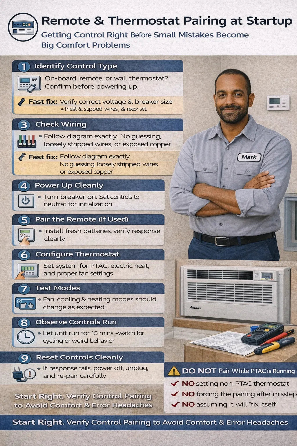 Remote & Thermostat Pairing at Startup
