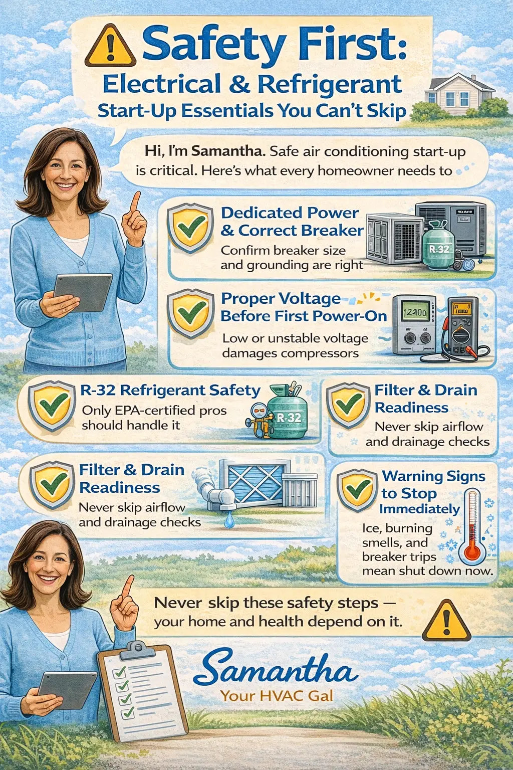 Safety First: Electrical & Refrigerant Start-Up Essentials You Can’t Skip
