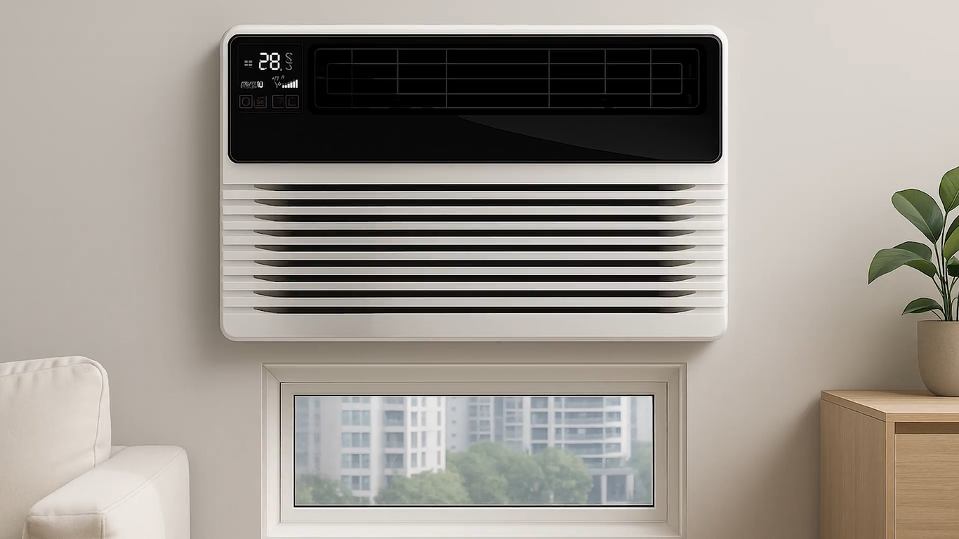 Amana 7,400 BTU 230/208V Through-the-Wall Air Conditioner with Heat Pump and Remote