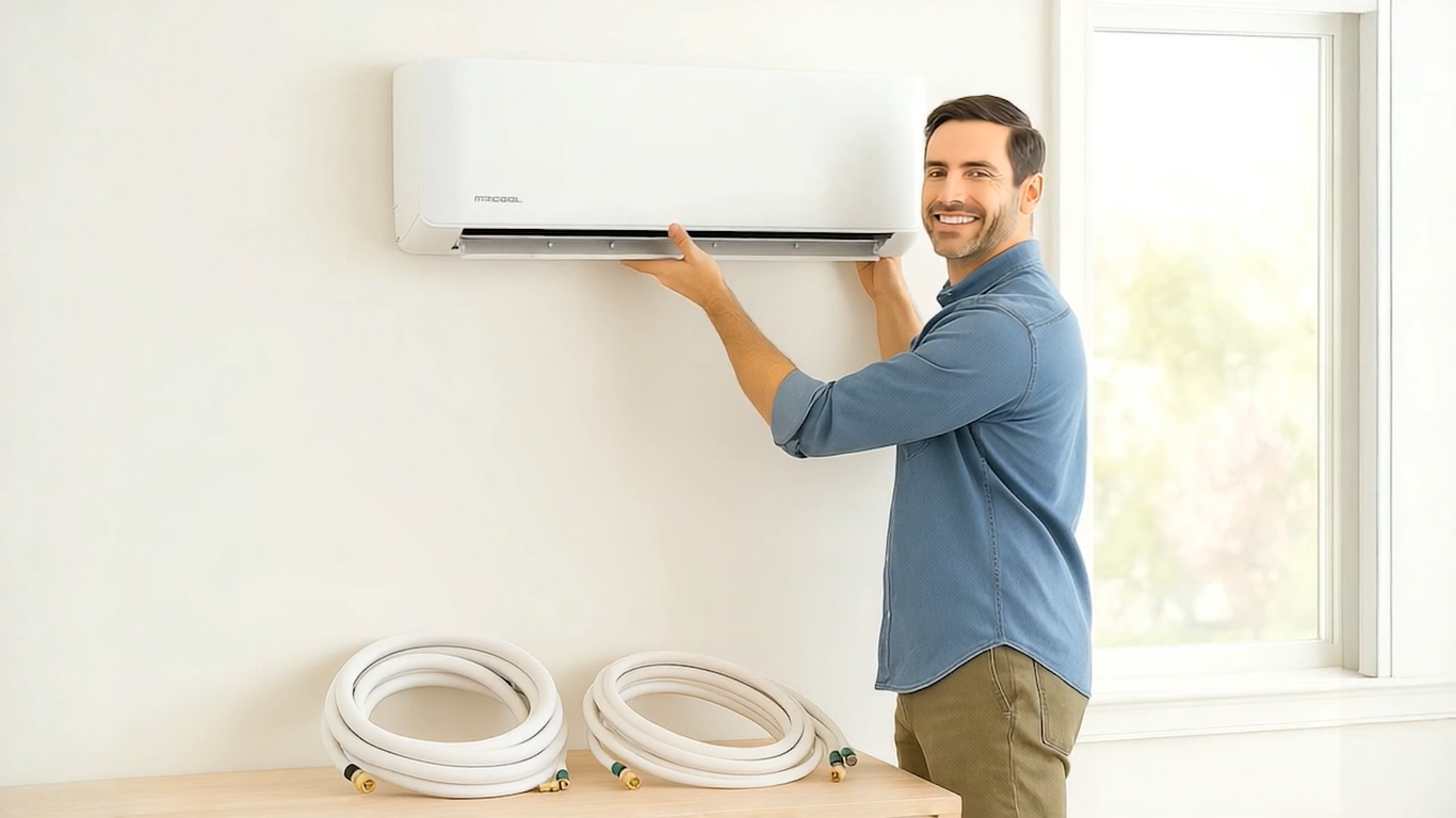 MRCOOL DIY Mini-Split Series 5th Generation 48,000 BTU 4-Zone Wall Mounted 9K+9K+9K+24K Heat Pump System