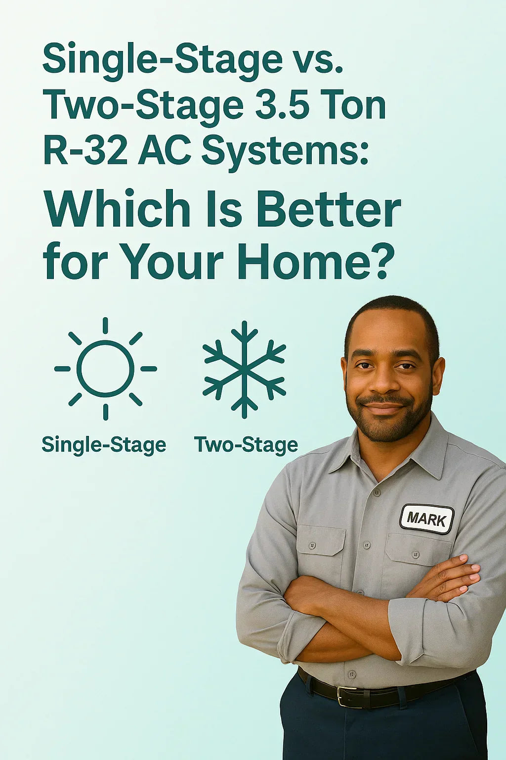 Single-Stage vs. Two-Stage 3.5 Ton R-32 AC Systems Which Should You Choose