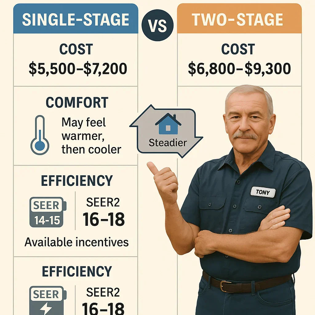 Single-Stage vs. Two-Stage R‑32 Heat Pumps: Which Should You Choose for a 2‑Ton System?