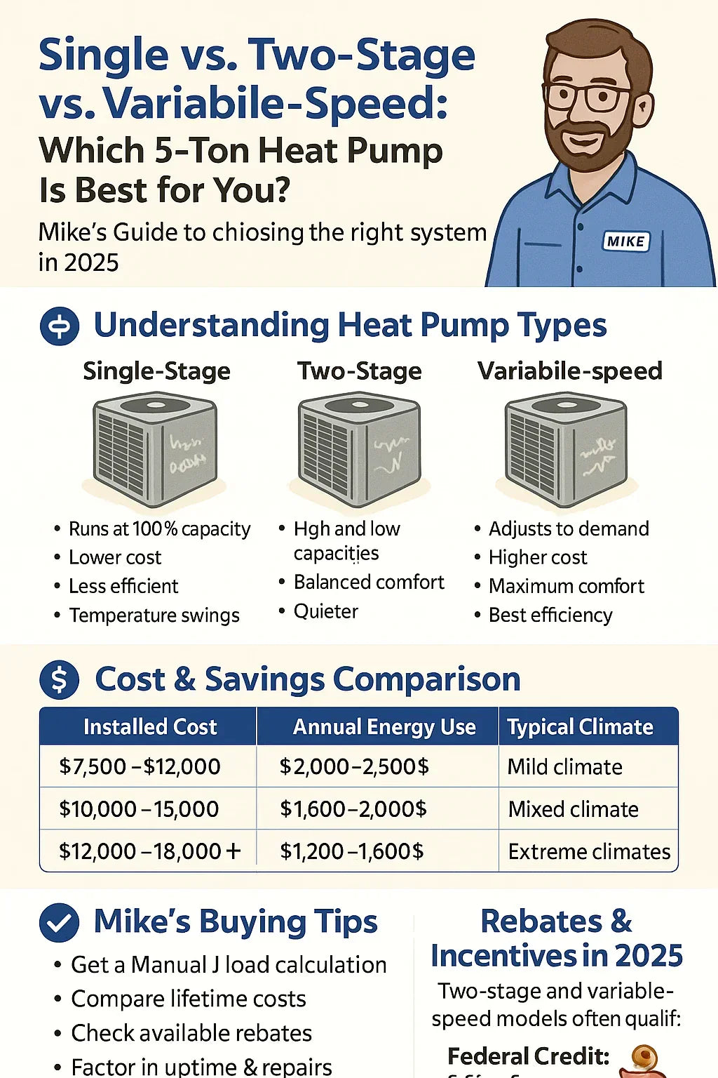 Single vs. Two-Stage vs. Variable-Speed Which 5-Ton Heat Pump Is Best for You