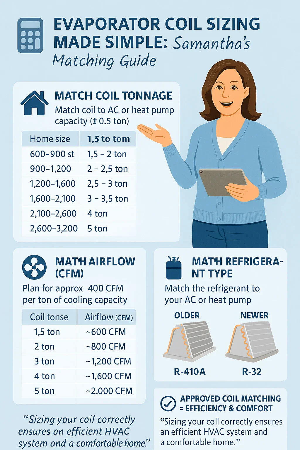 Sizing Guide How to Match Your Evaporator Coil to Your AC or Heat Pump