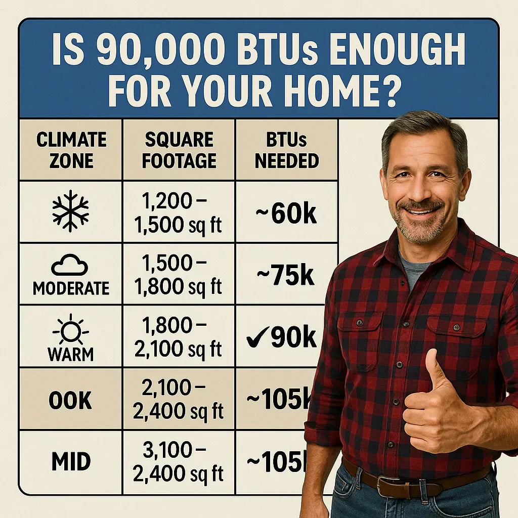 Sizing Guide: Is 90,000 BTUs Enough for Your Home?