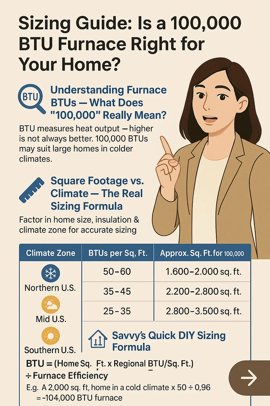 Sizing Guide Is a 100,000 BTU Furnace Right for Your Home