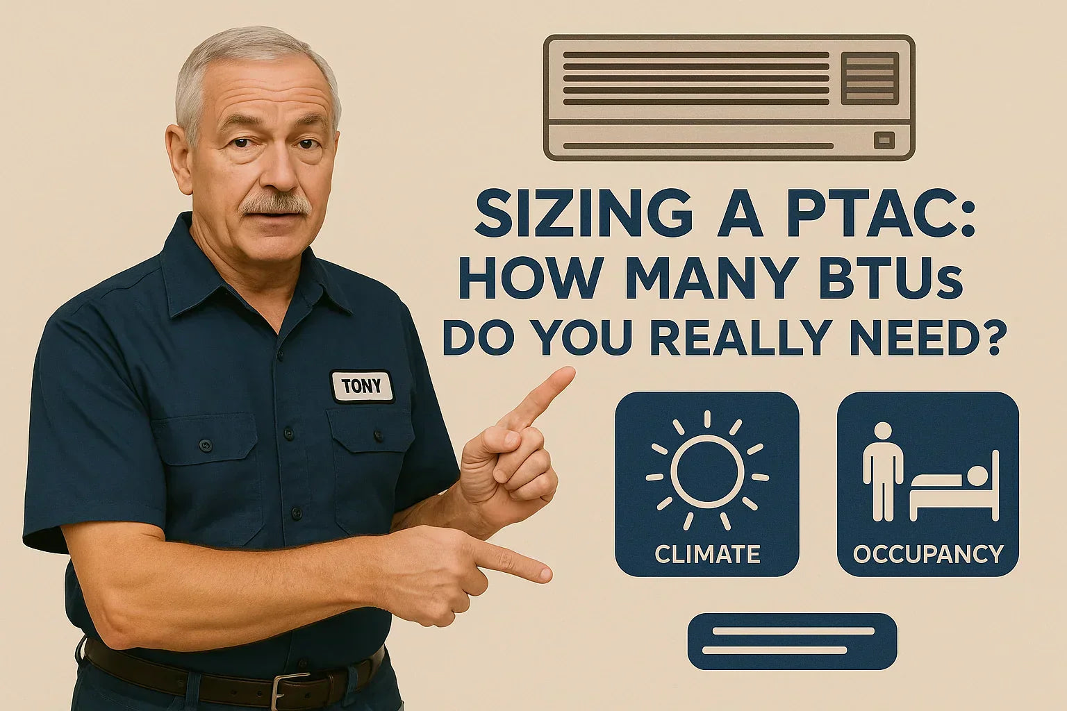 Sizing a PTAC: How Many BTUs Do You Really Need?