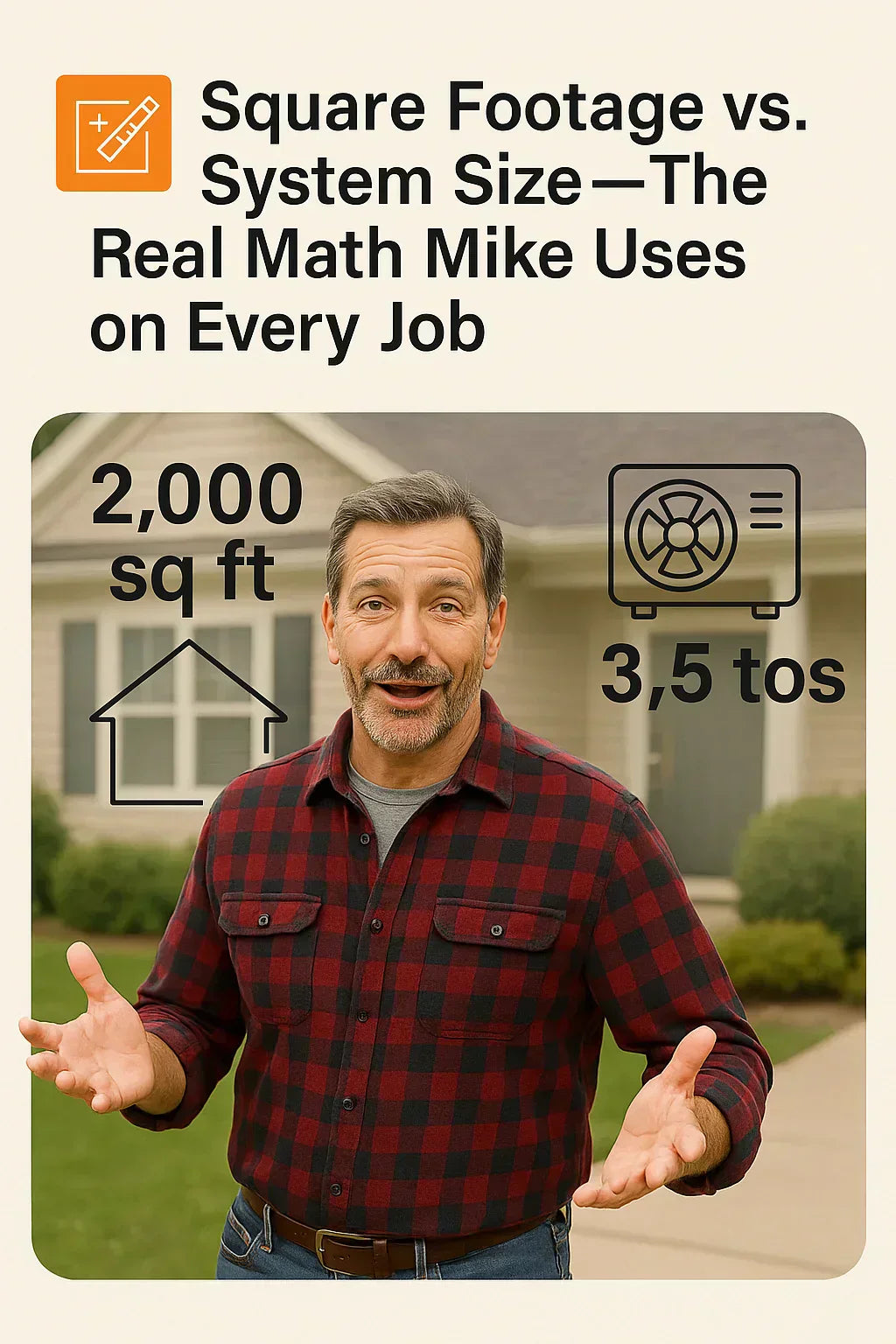 Square Footage vs. System Size — The Real Math Mike Uses on Every Job