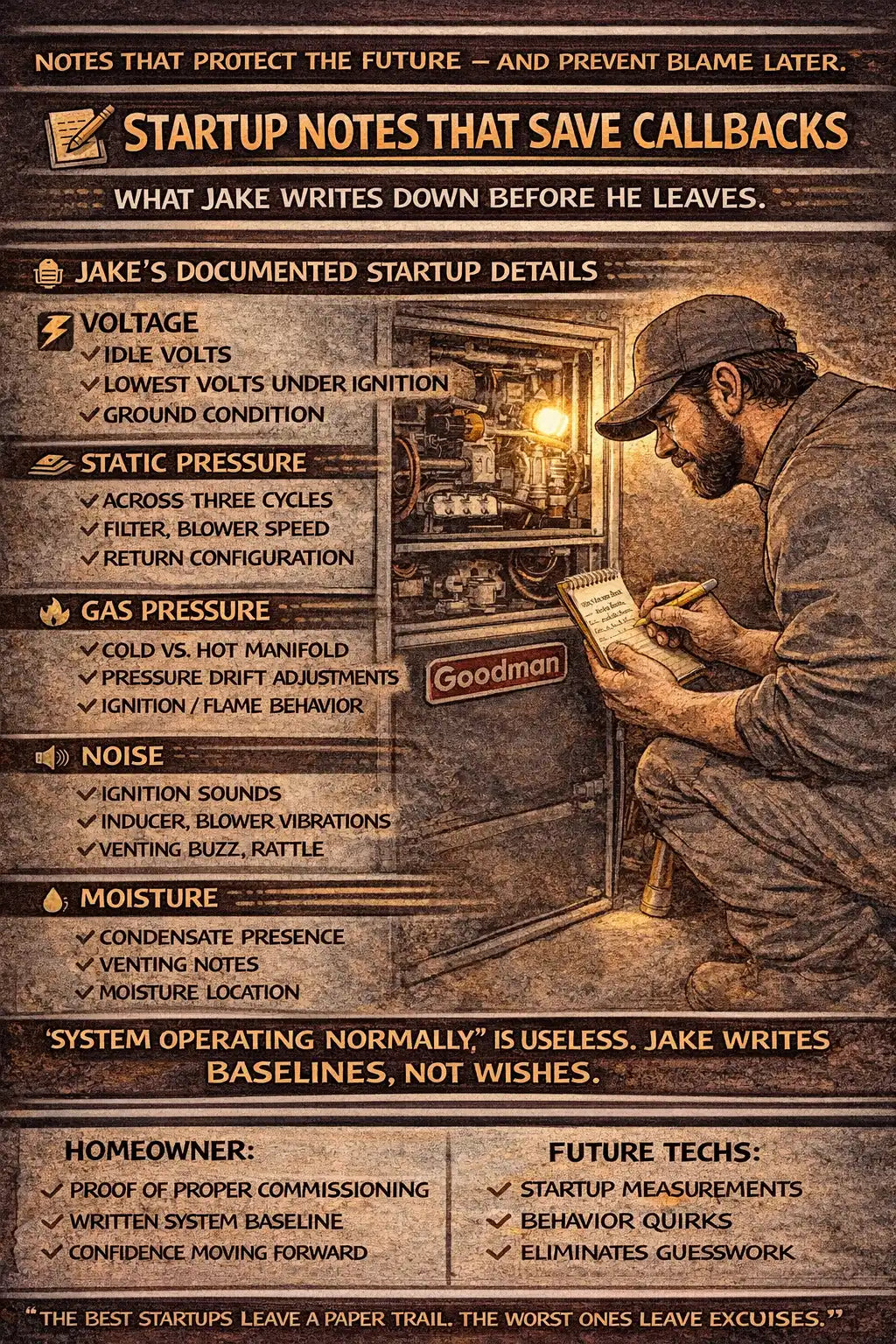 Startup Notes That Save Callbacks: What Jake Writes Down Before He Leaves