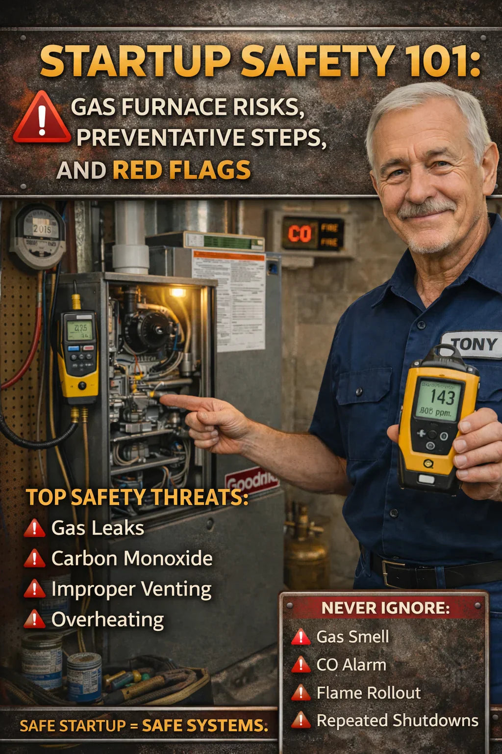 Startup Safety 101: Gas Furnace Risks, Preventative Steps, and Red Flags