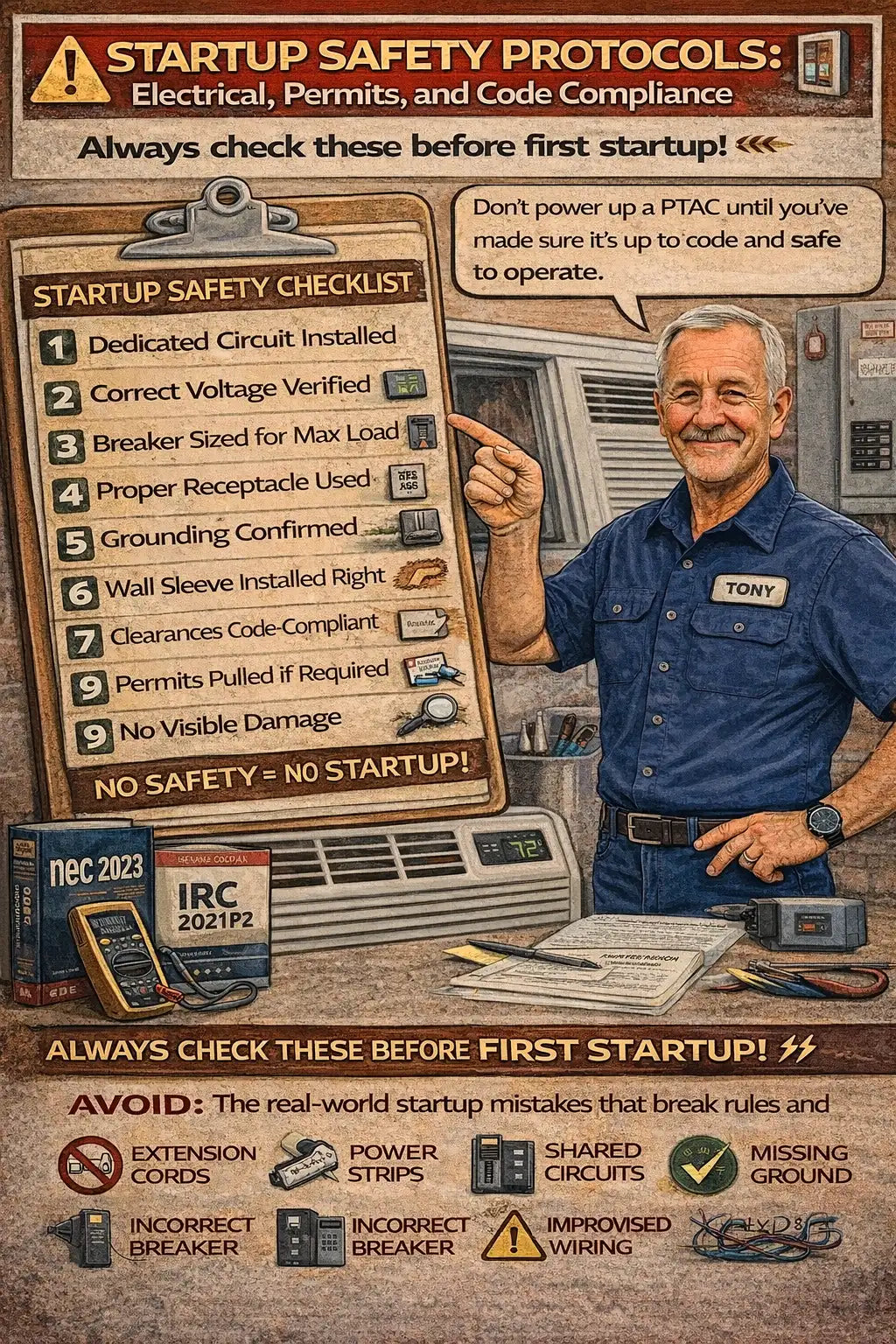 Startup Safety Protocols Electrical, Permits, and Code Compliance