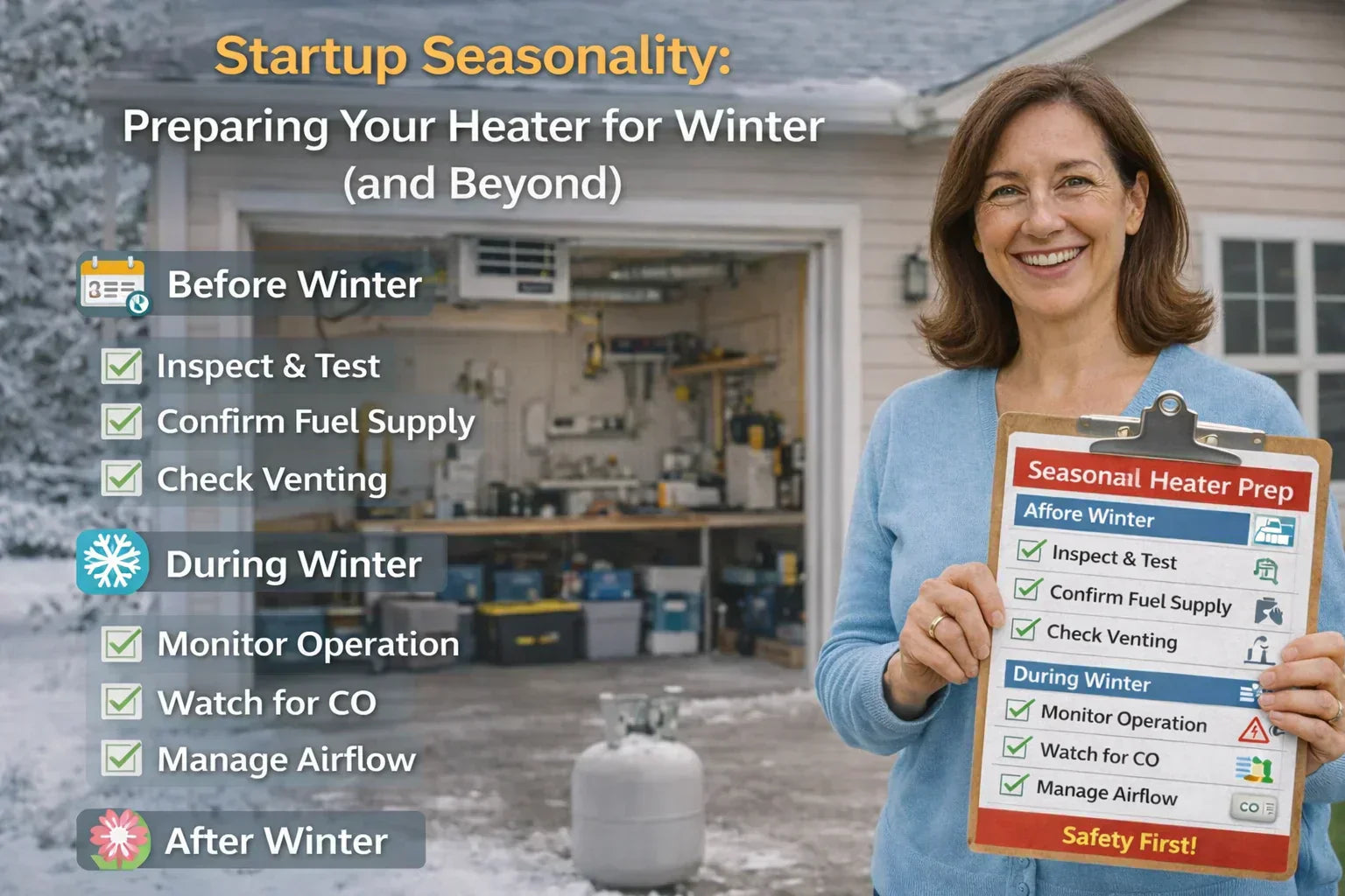 Startup Seasonality: Preparing Your Heater for Winter (and Beyond)