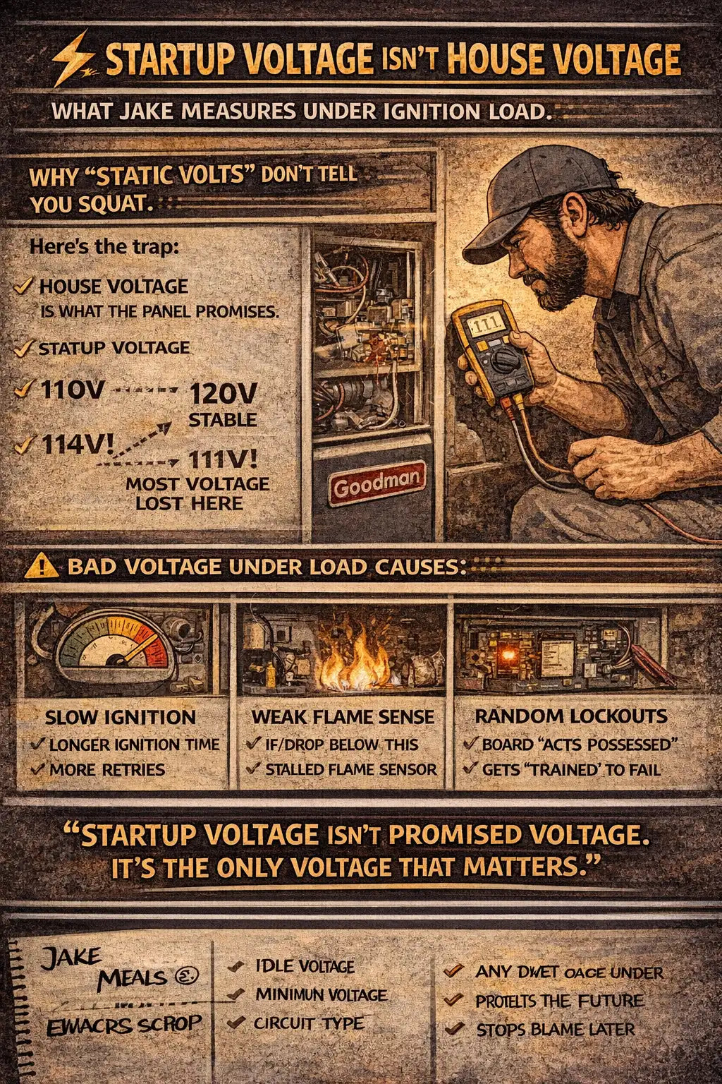 Startup Voltage Isn’t House Voltage: What Jake Measures Under Ignition Load