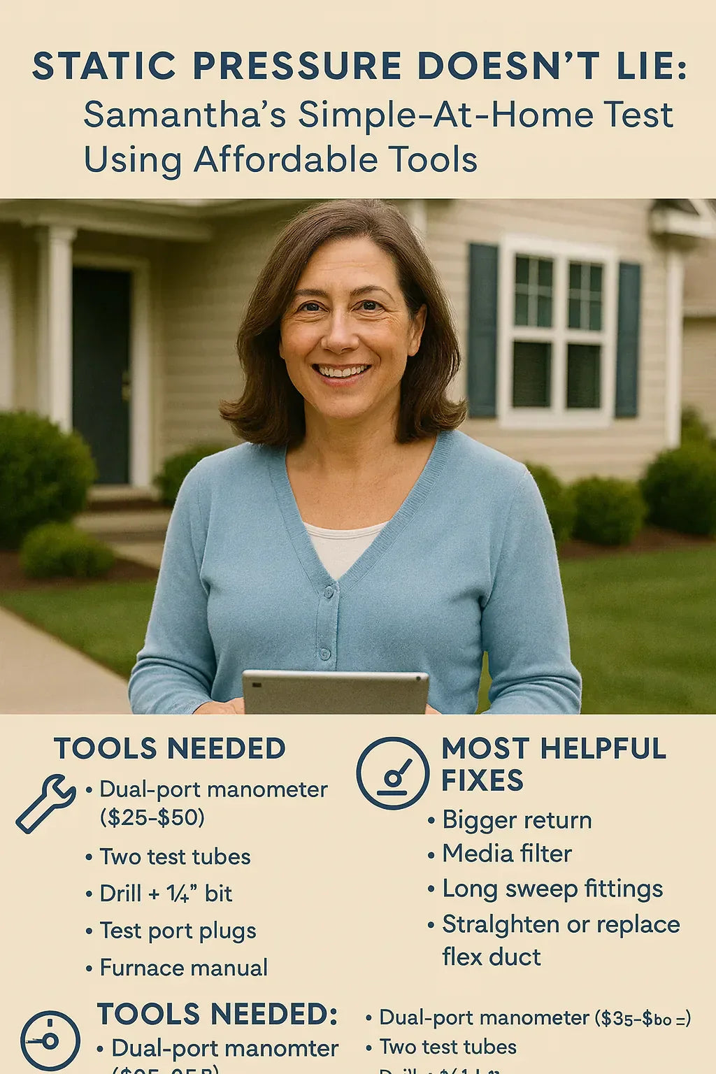 Static Pressure Doesn’t Lie Samantha’s Simple-at-Home Test Using Affordable Tools