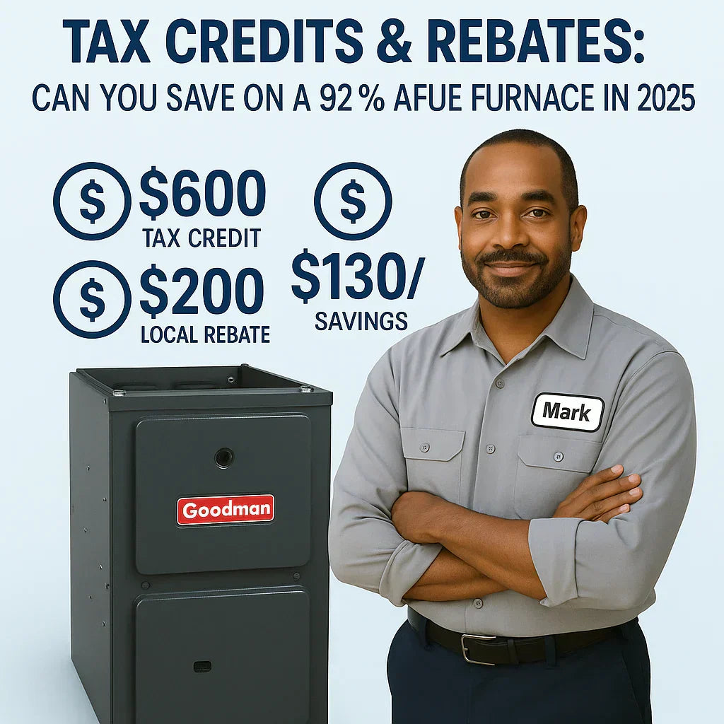Tax Credits & Rebates: Can You Save on a 92% AFUE Furnace in 2025?