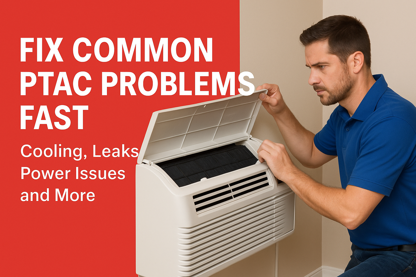Fix Common PTAC Problems Fast: Cooling, Leaks, Power Issues, and More
