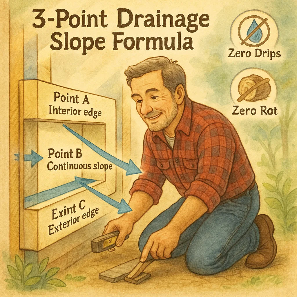 The 3-Point Drainage Slope Formula: Mike’s Rule for Zero Drips, Zero Rot & Perfect Condensation Management