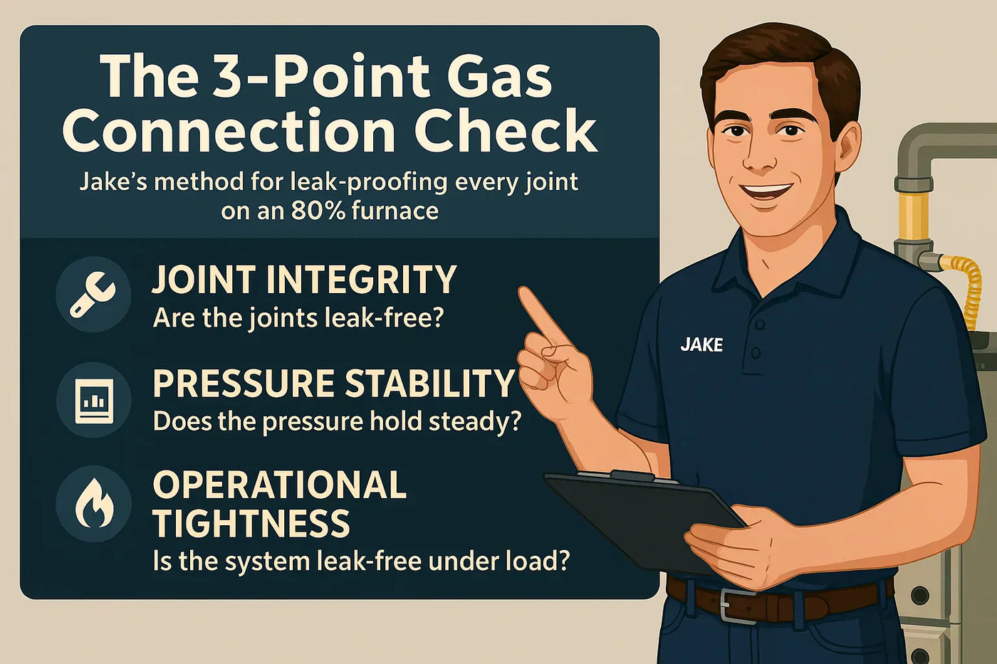 The 3-Point Gas Connection Check: Jake’s Method for Leak-Proofing Every Joint on an 80% Furnace