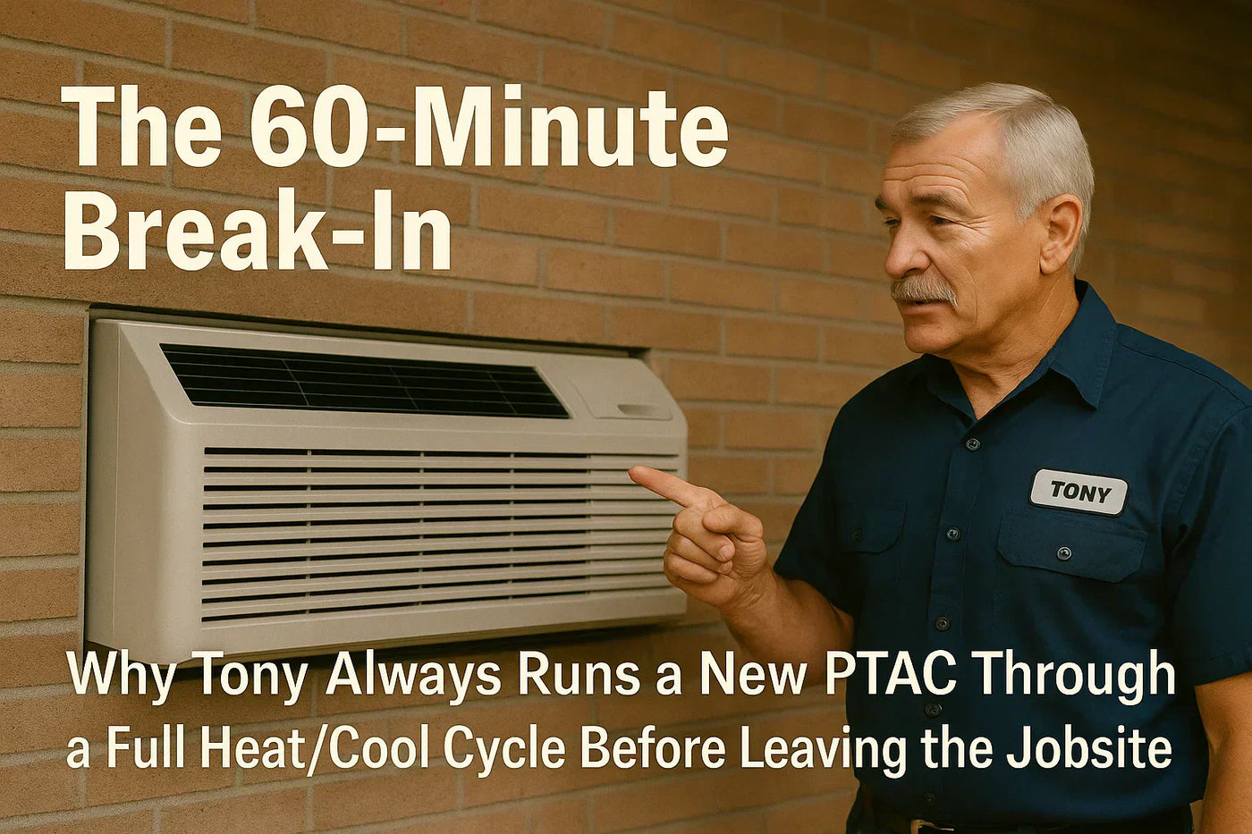 The 60-Minute Break-In — Why Tony Always Runs a New PTAC Through a Full Heat/Cool Cycle Before Leaving the Jobsite