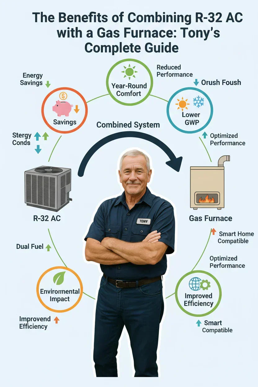 The Benefits of Combining R-32 AC with a Gas Furnace: Tony’s Complete Guide