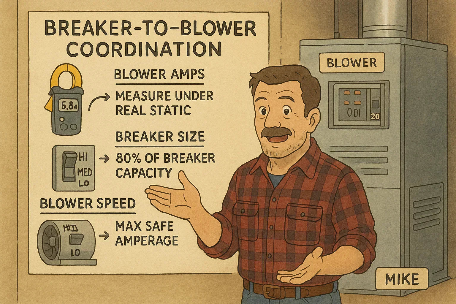 The Breaker-to-Blower Coordination Plan: Mike’s Rules for Matching Electrical Protection to Actual Airflow Demand