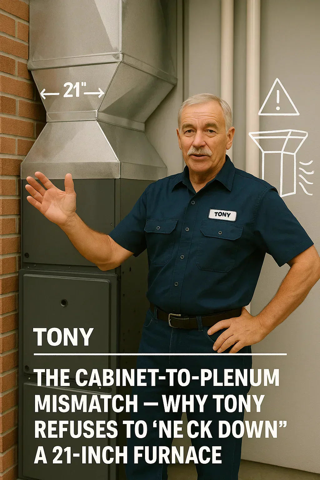 The Cabinet-to-Plenum Mismatch — Why Tony Refuses to ‘Neck Down’ a 21-Inch Furnace