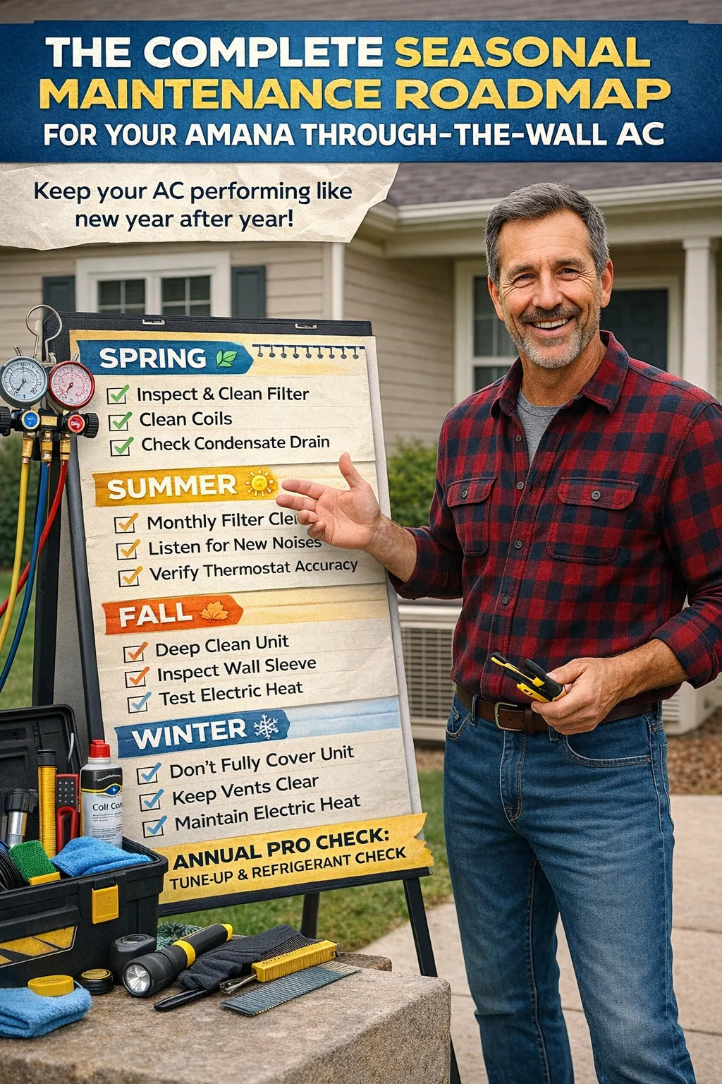 The Complete Seasonal Maintenance Roadmap for Your Amana Through-the-Wall AC