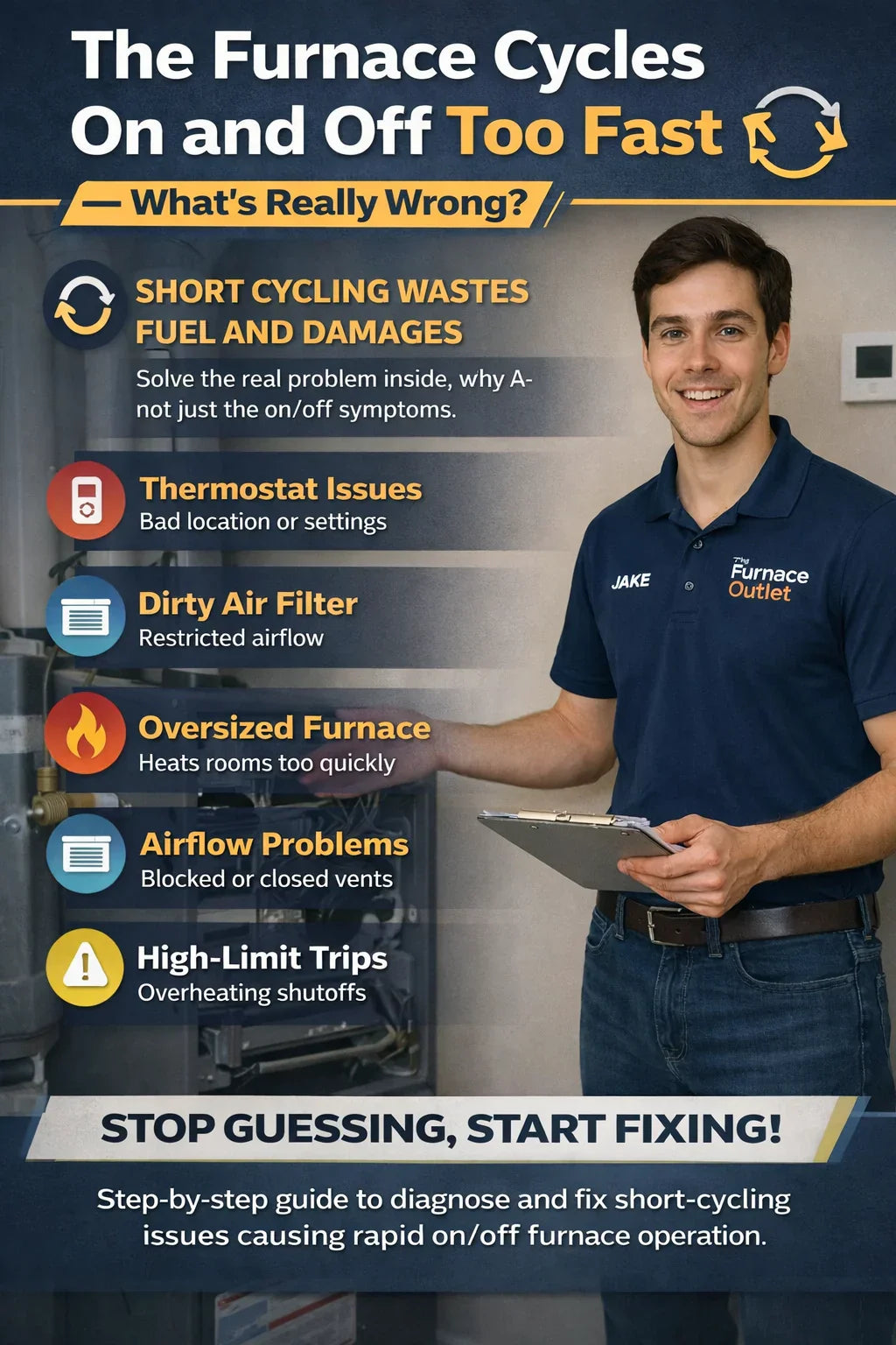 The Furnace Cycles On and Off Too Fast — What’s Really Wrong