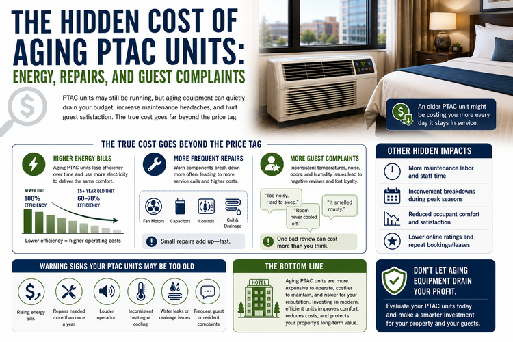 The Hidden Cost of Aging PTAC Units: Energy, Repairs, and Guest Complaints