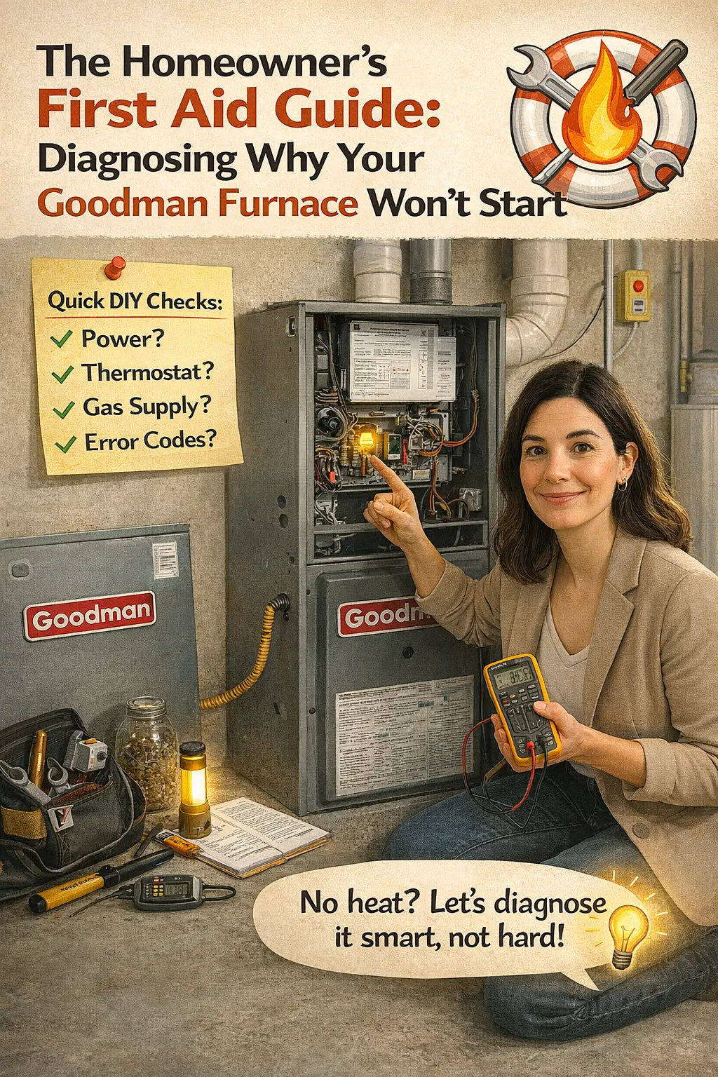 The Homeowner’s First Aid Guide: Diagnosing Why Your Goodman Furnace Won’t Start