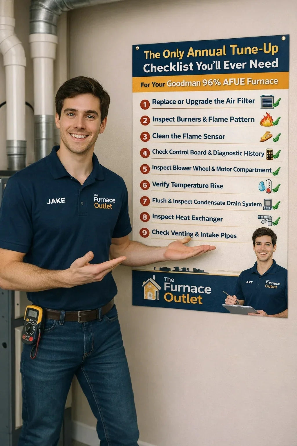 The Only Annual Tune-Up Checklist You’ll Ever Need for Your Goodman 96% AFUE Furnace
