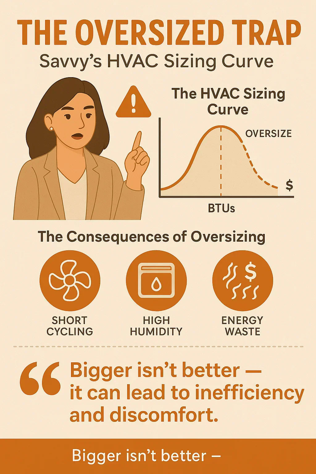 The Oversized Trap — Why More BTUs Can Mean Less Comfort