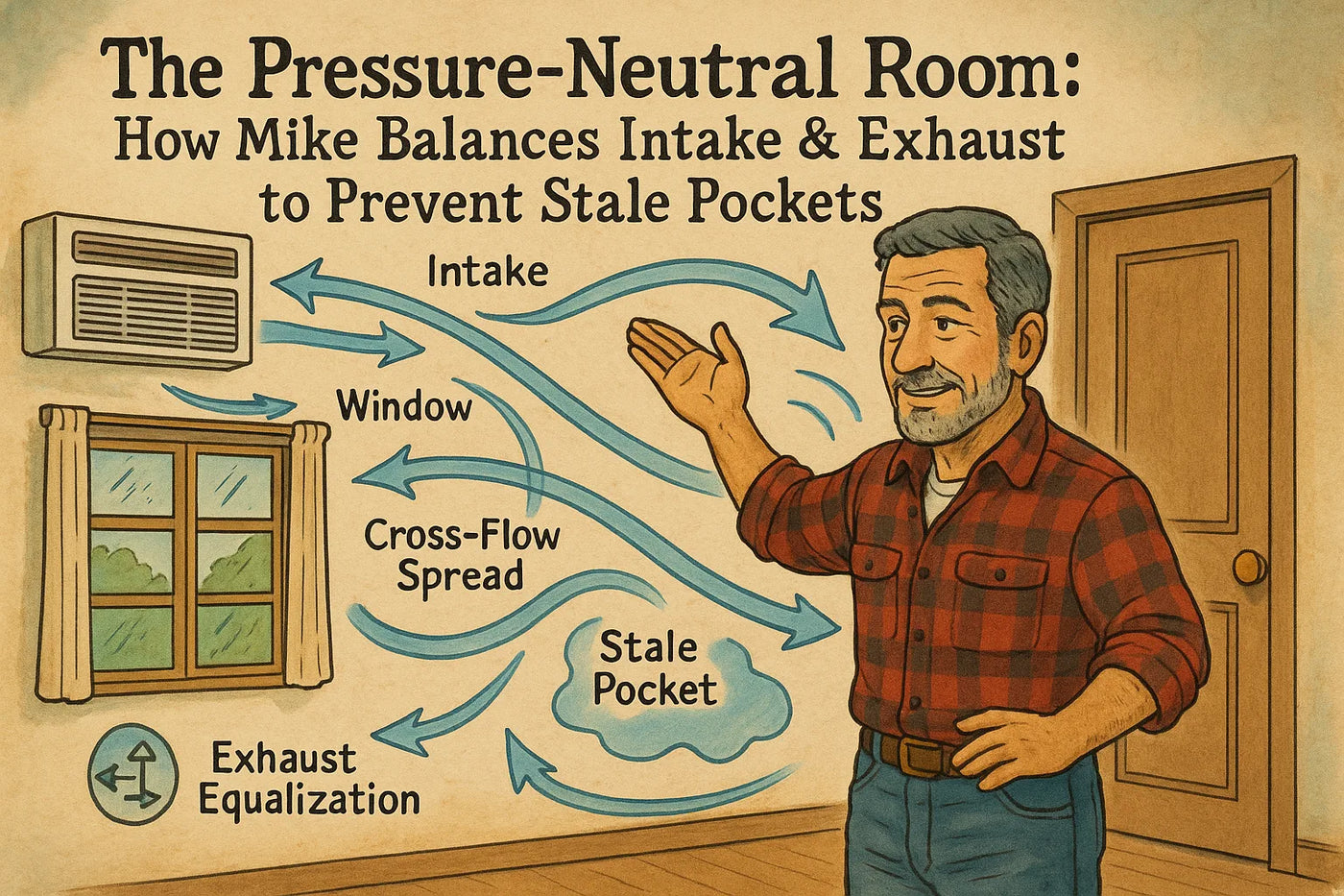 The Pressure-Neutral Room: How Mike Balances Intake & Exhaust to Prevent Stale Pockets