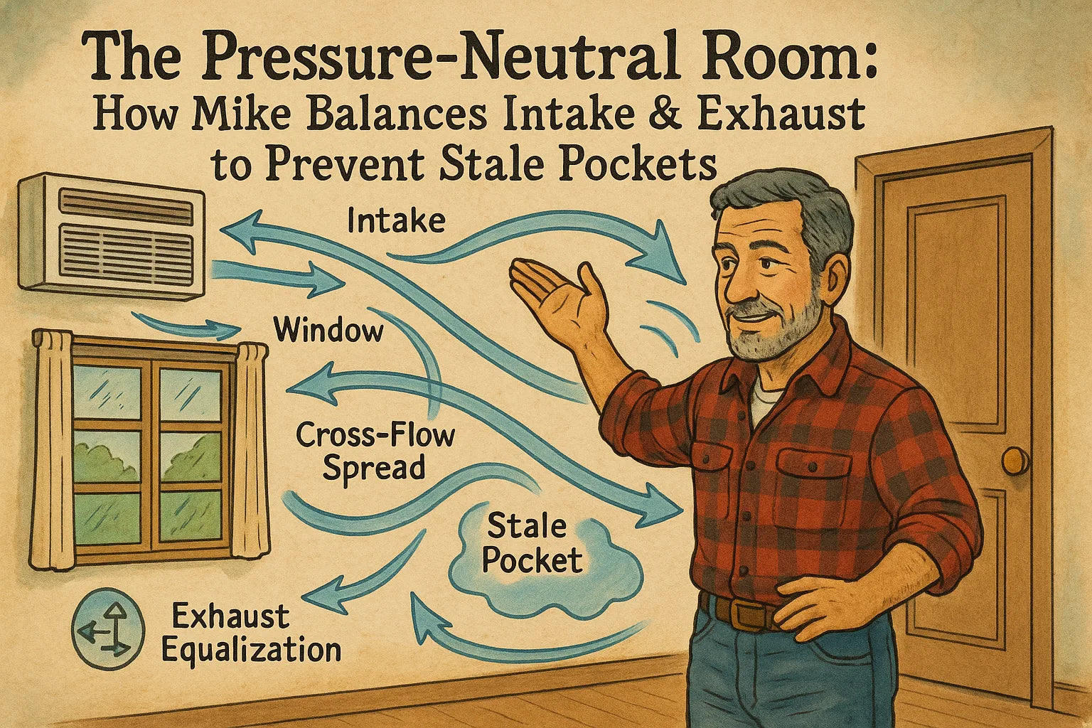 The Pressure-Neutral Room: How Mike Balances Intake & Exhaust to Prevent Stale Pockets