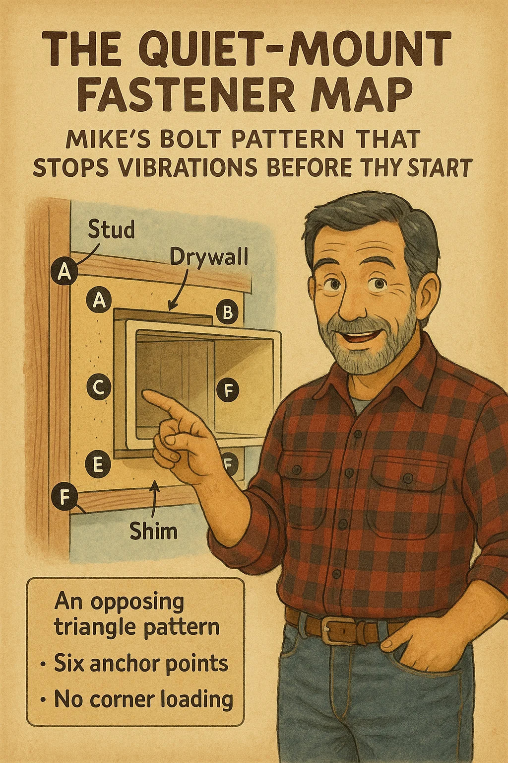 The Quiet-Mount Fastener Map: Mike’s Bolt Pattern That Stops Vibrations Before They Start