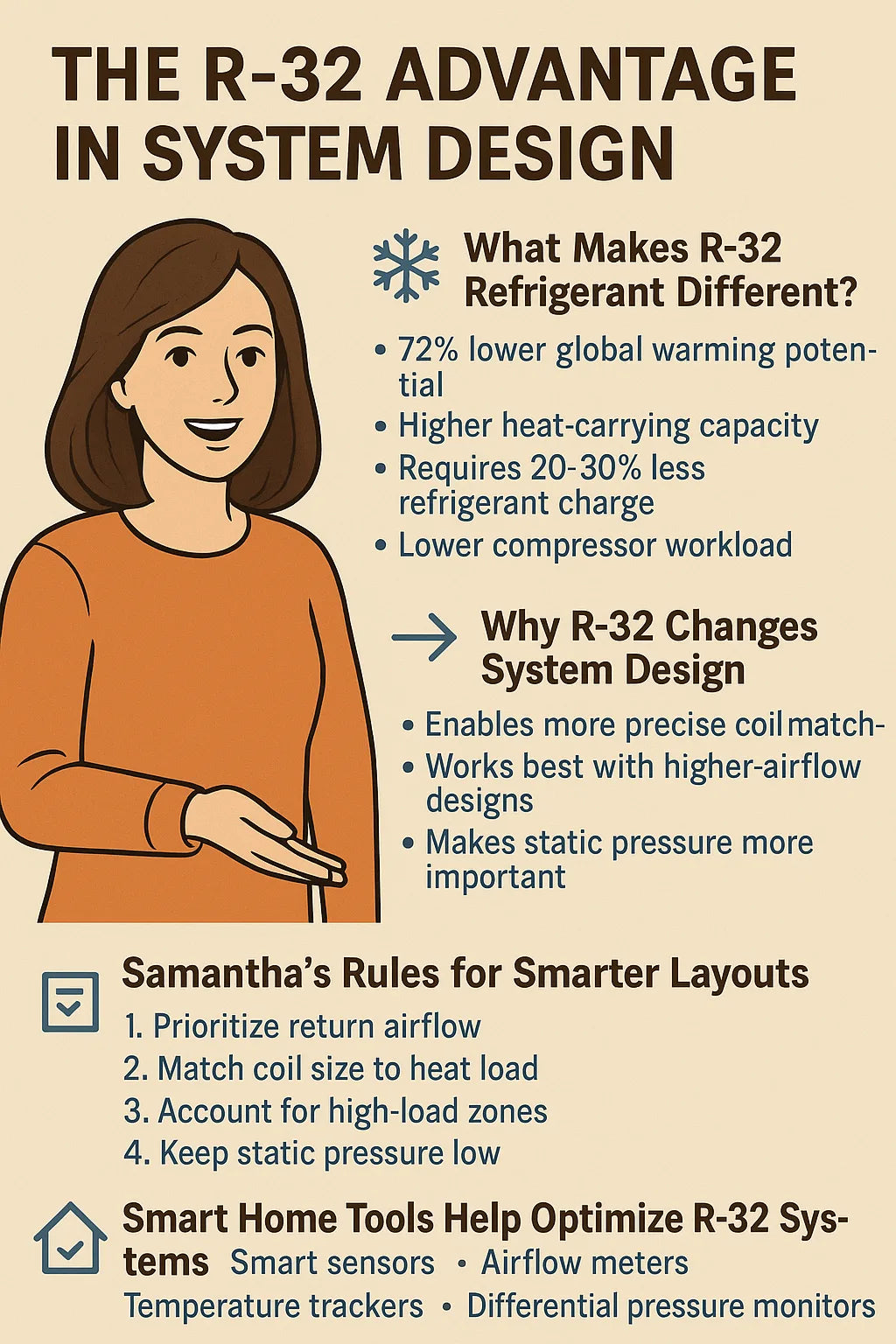 The R-32 Advantage in System Design: How Samantha Pairs New Refrigerants With Smarter Layouts