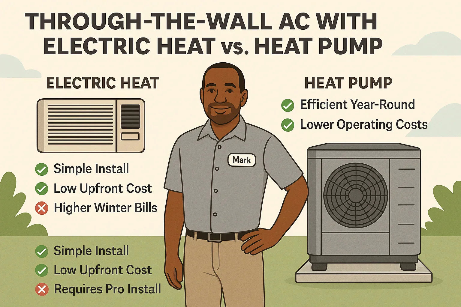 Through-the-Wall AC with Electric Heat vs. Heat Pump: Which Is Right for Your Climate?