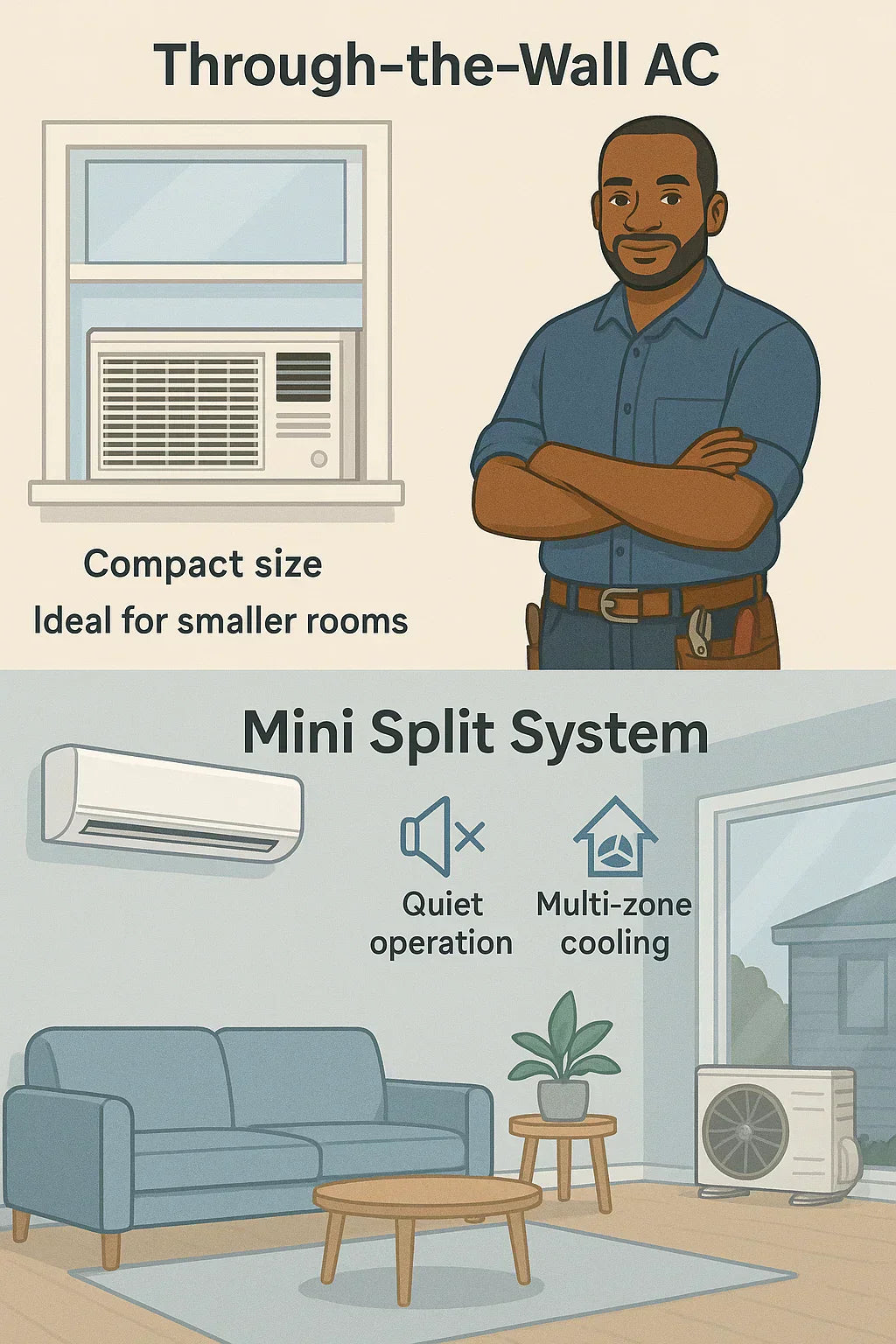 Through-the-Wall vs. Mini Split: Which System Makes More Sense for Your Space?