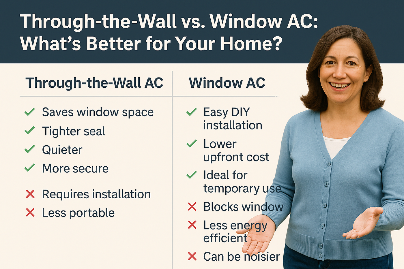 Through-the-Wall vs. Window AC: What’s Better for Your Home?