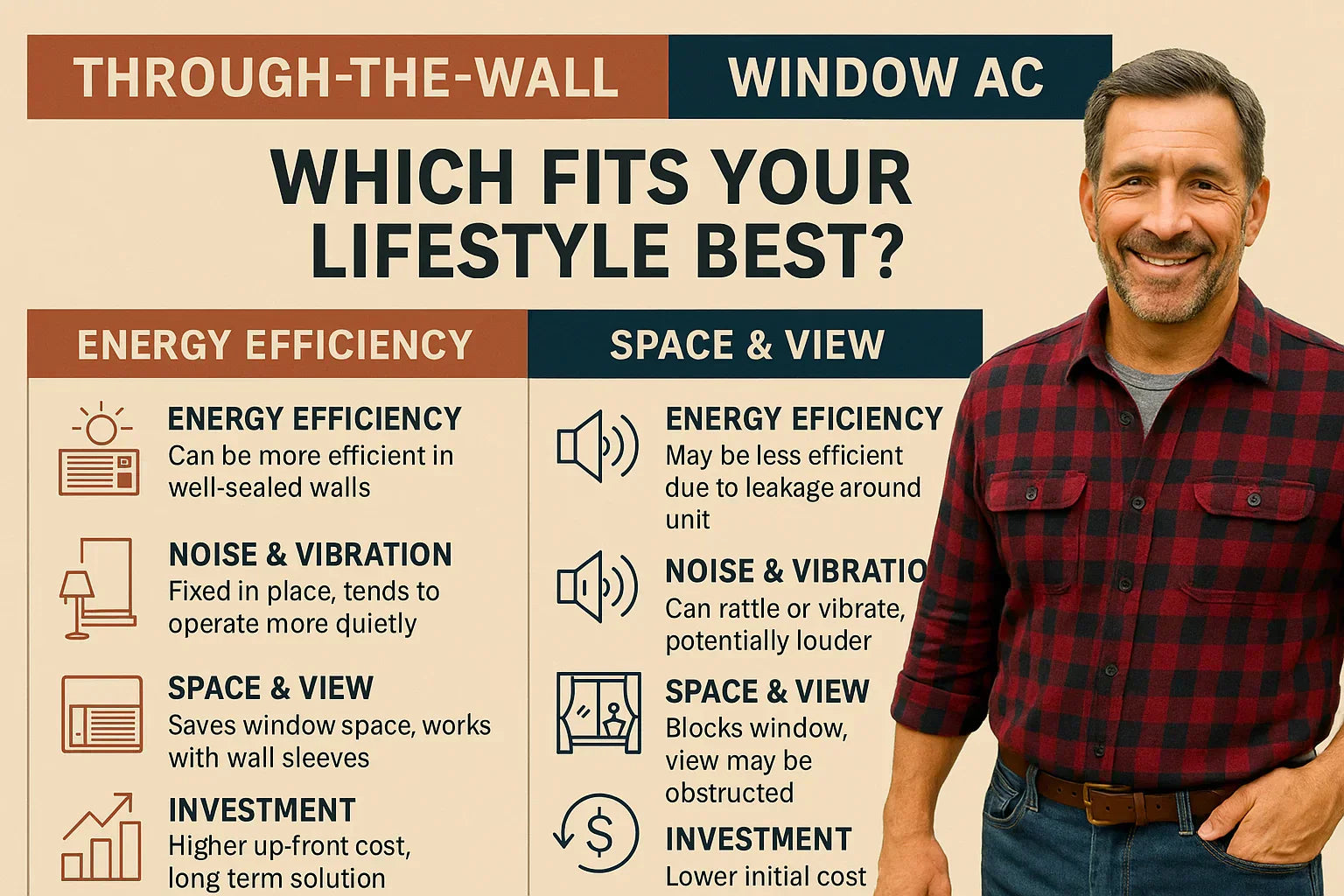 Through-the-Wall vs. Window AC: Which Fits Your Lifestyle Best?
