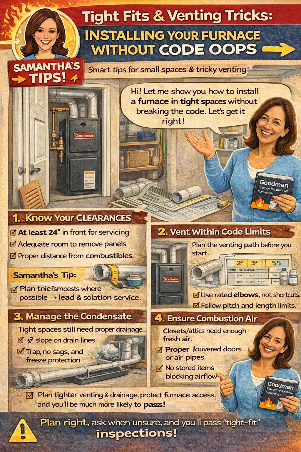 Tight Fits & Venting Tricks: Installing Your Furnace Without Code Oops