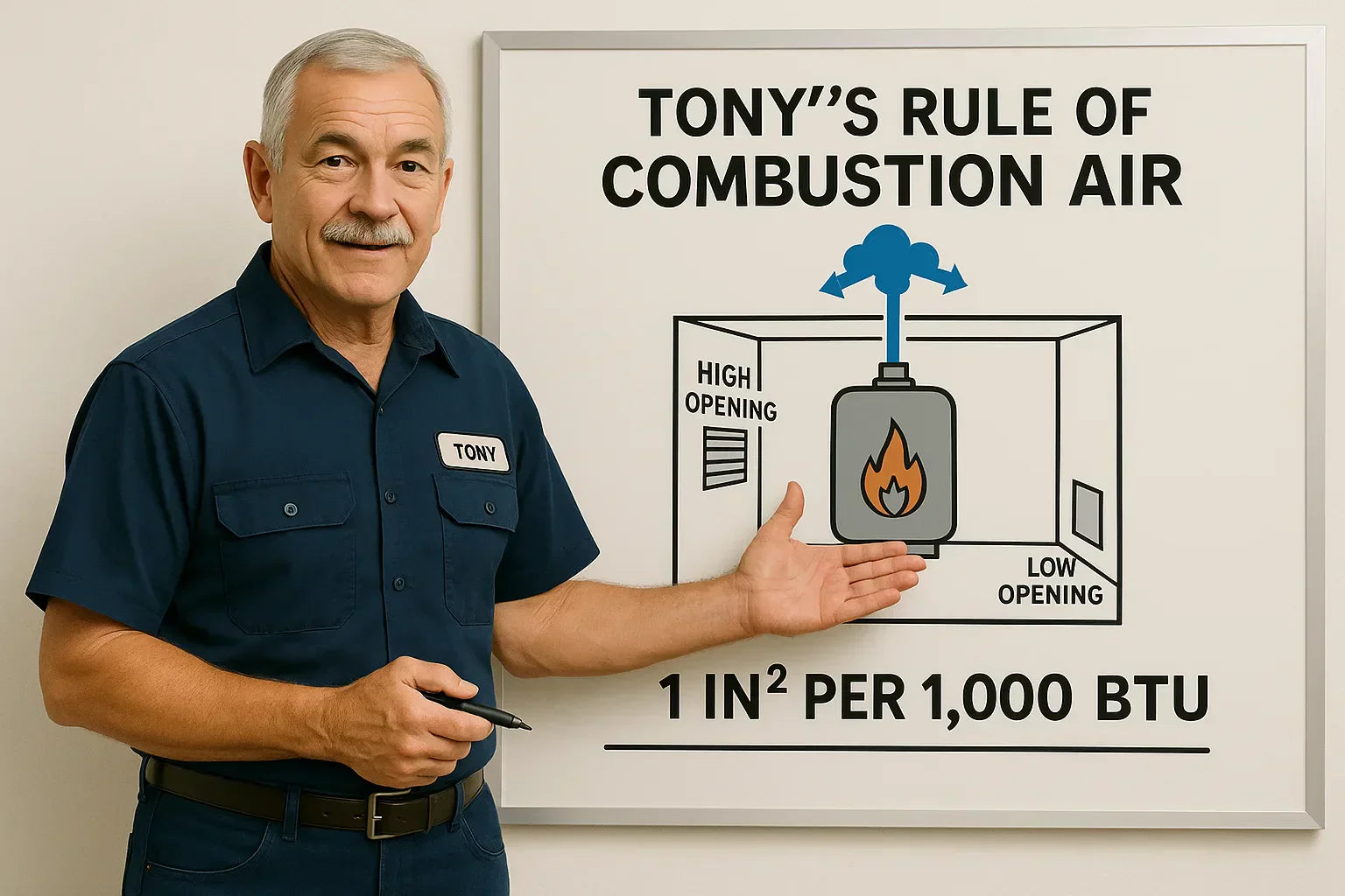 Tony’s Rule of Combustion Air — The One Equation Every Propane Heater Installer Gets Wrong
