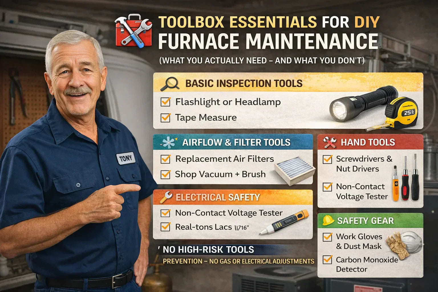 Toolbox Essentials for DIY Furnace Maintenance