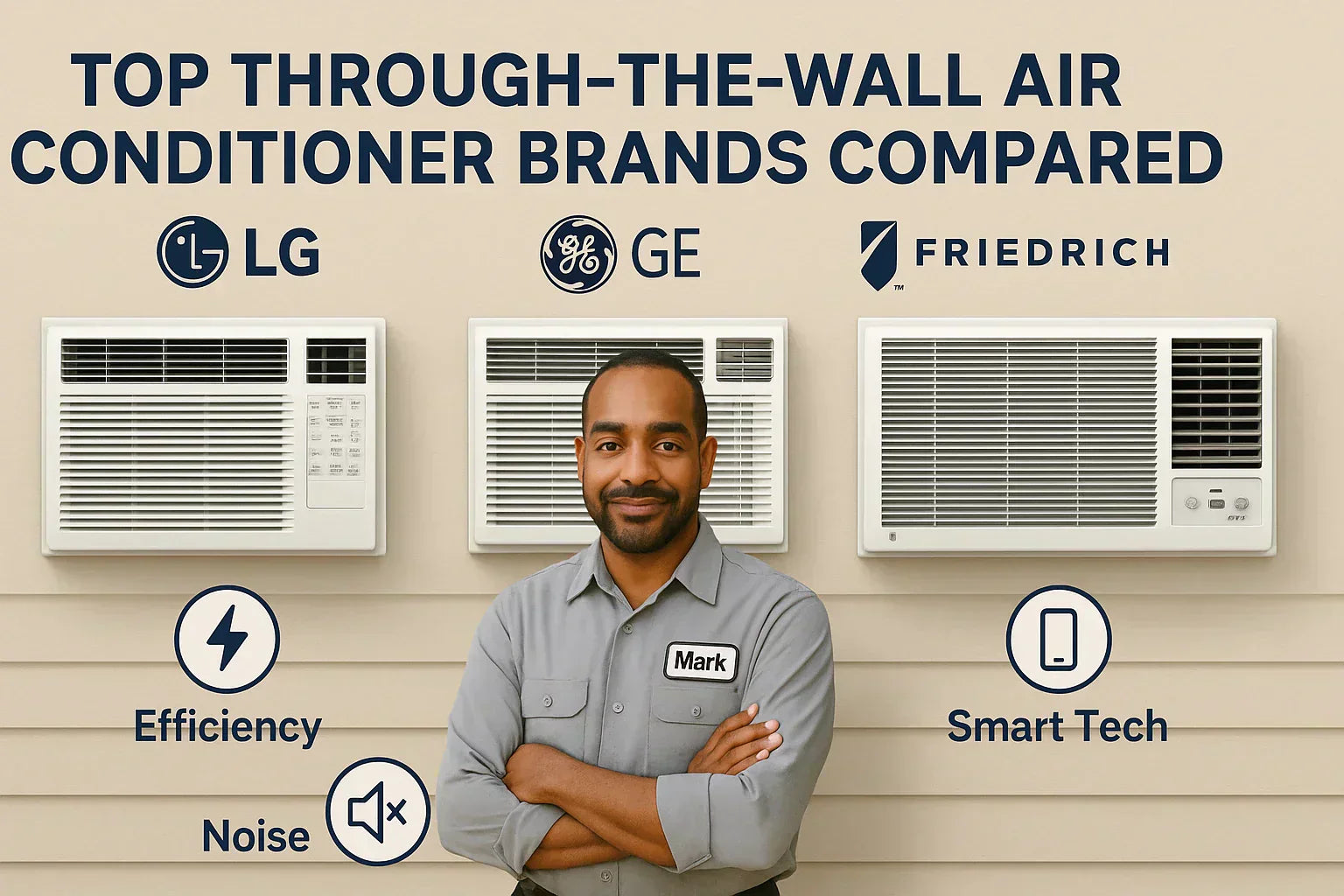 LG, GE, and Friedrich are among the best brands of through-the-wall air conditioners.