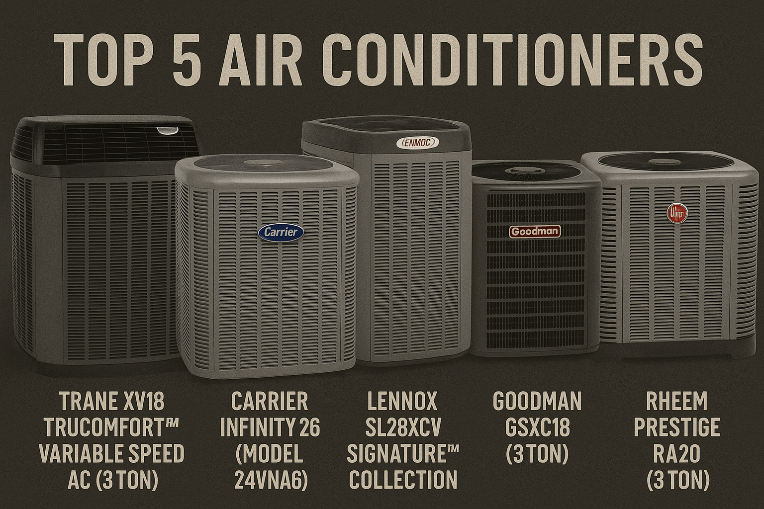 Top Five 3 Ton Air Conditioners 