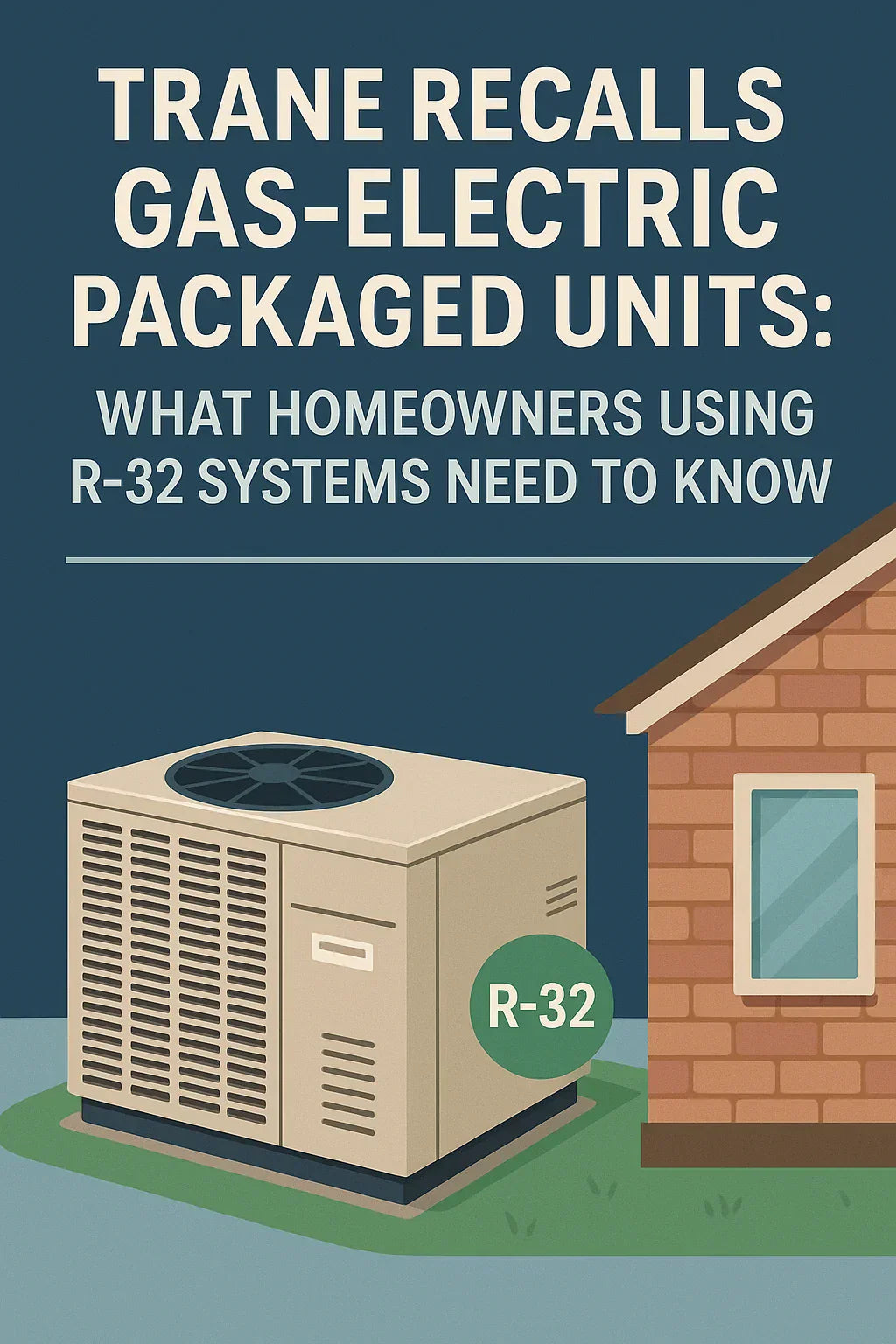 Trane Recalls Gas-Electric Packaged Units: What Homeowners Using R-32 Systems Need to Know