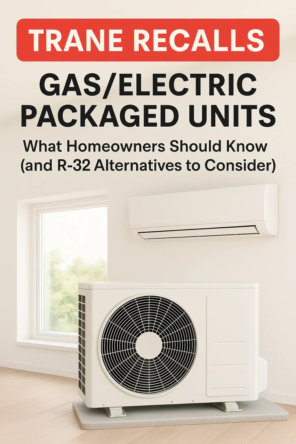 Trane Recalls Gas/Electric Packaged Units: What Homeowners Should Know (and R-32 Alternatives to Consider)