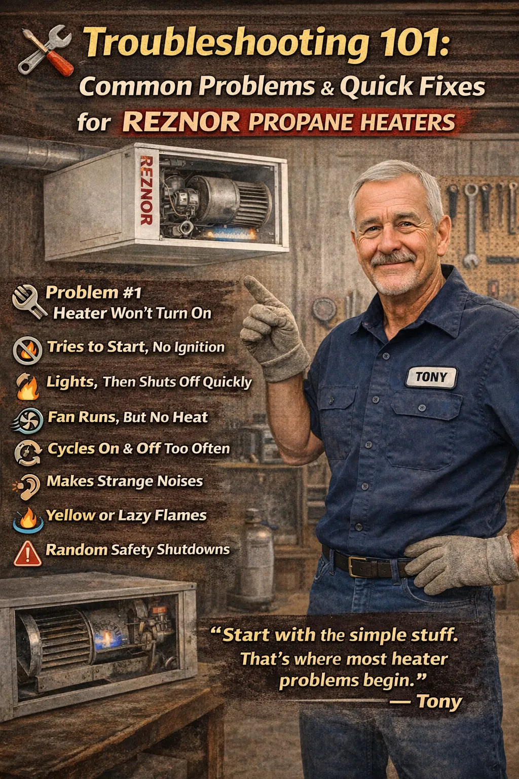 Troubleshooting 101 Common Problems & Quick Fixes for Reznor Propane Heaters