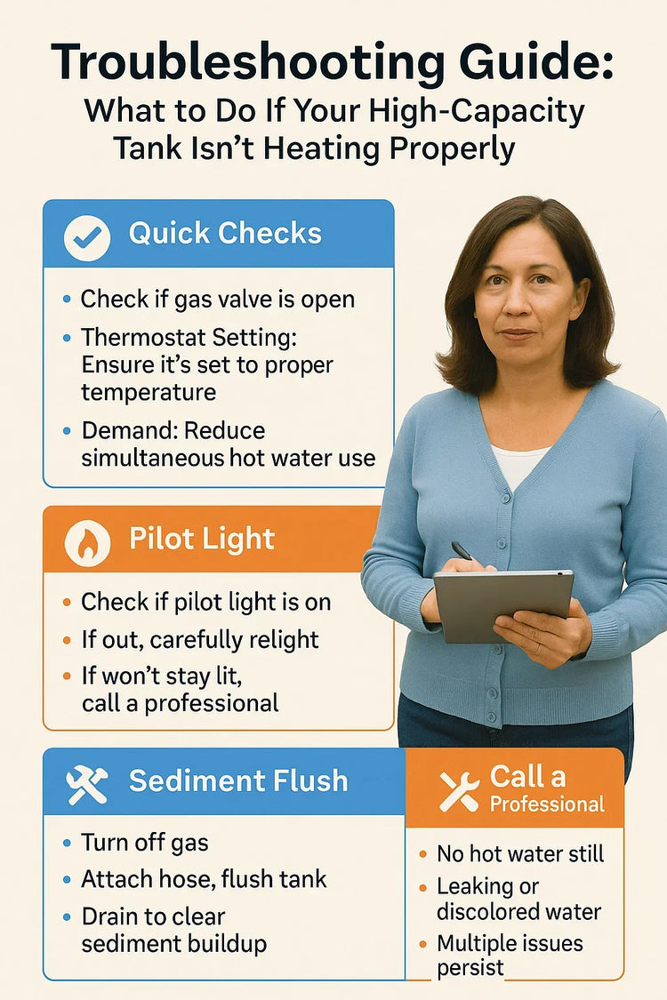 Troubleshooting Guide: What to Do If Your High-Capacity Tank Isn’t Heating Properly